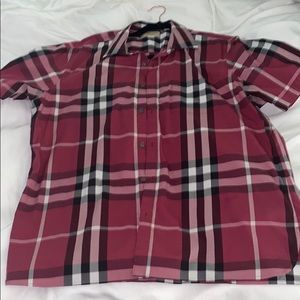 Red Burberry mans shirt